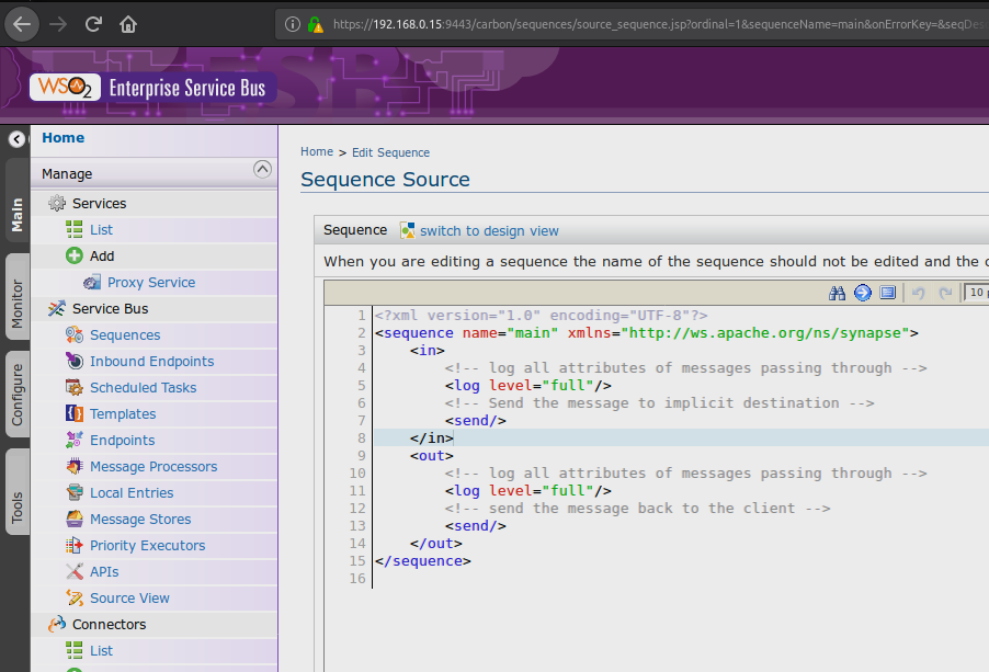 SWITCH TO SOURCE ESB
