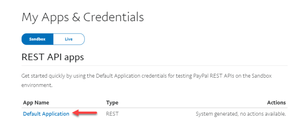 My Apps and Credentials