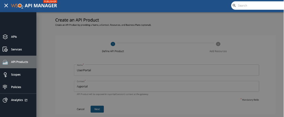 Primer paso API virtual