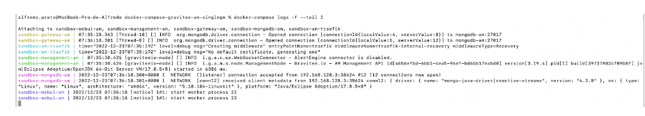 Logs de los servicios