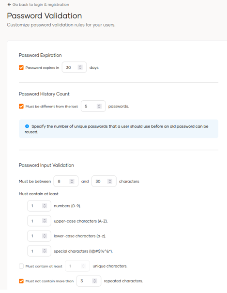 Password Validation