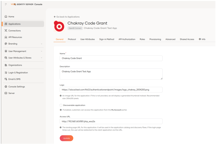 Chakray code grant